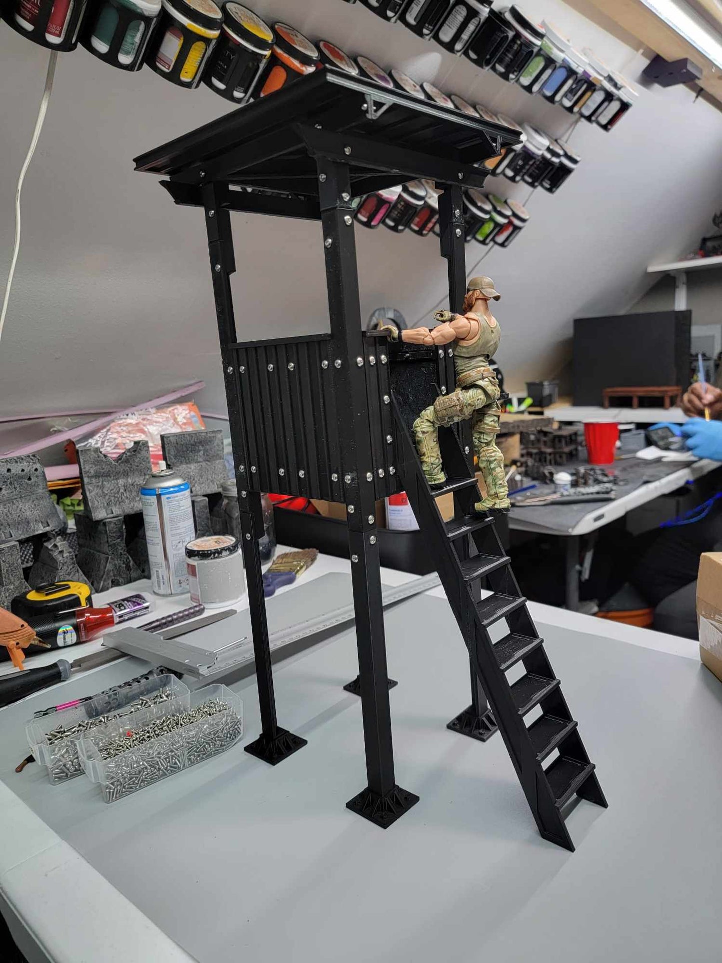 1/12 Military guard Tower