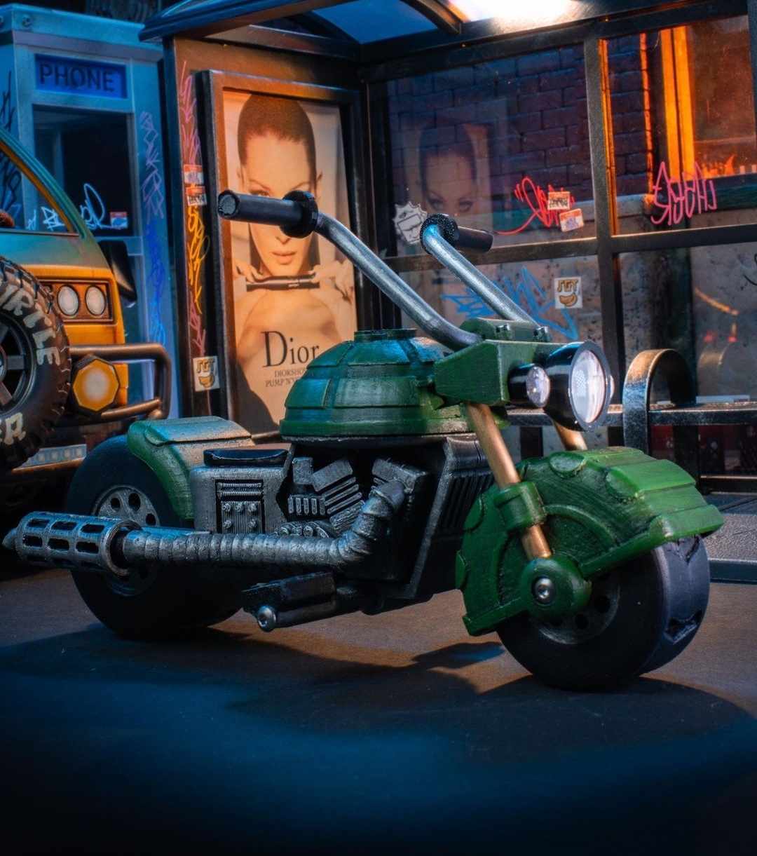 Mezco TMNT Turtle Cycle (Mezco Styled)