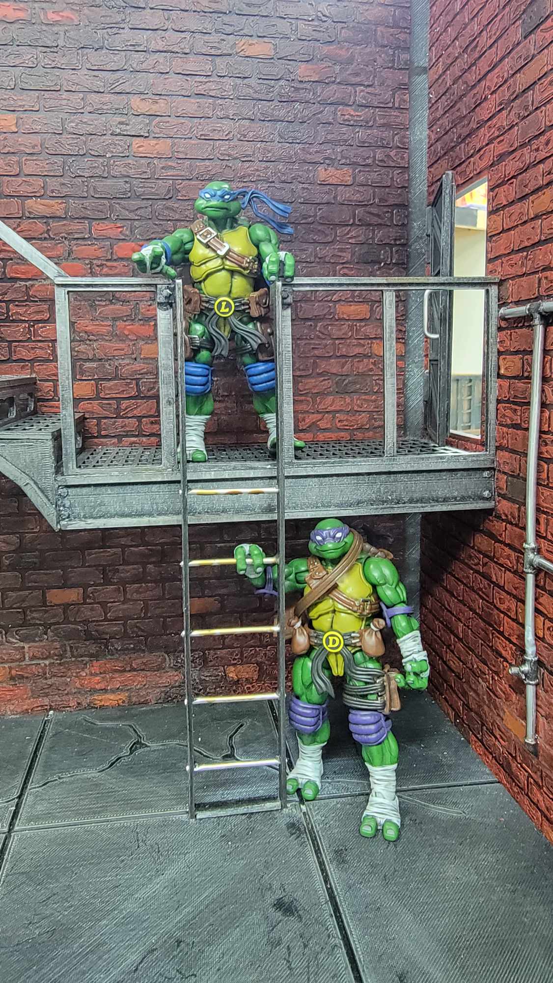 TMNT JoyToy Style 1/18 Diorama $325 (down Payment)