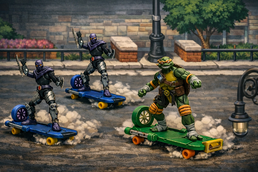 .TMNT Joytoy Style CheapSkate Skateboard